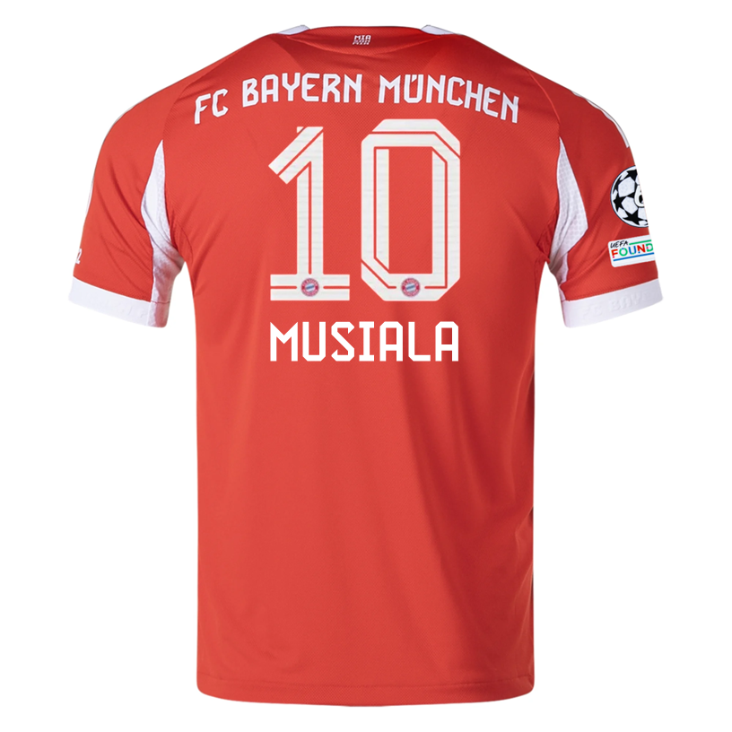 Bayern Munich Musiala 2025-2026 UCL Home Jersey – Authentic Shirt