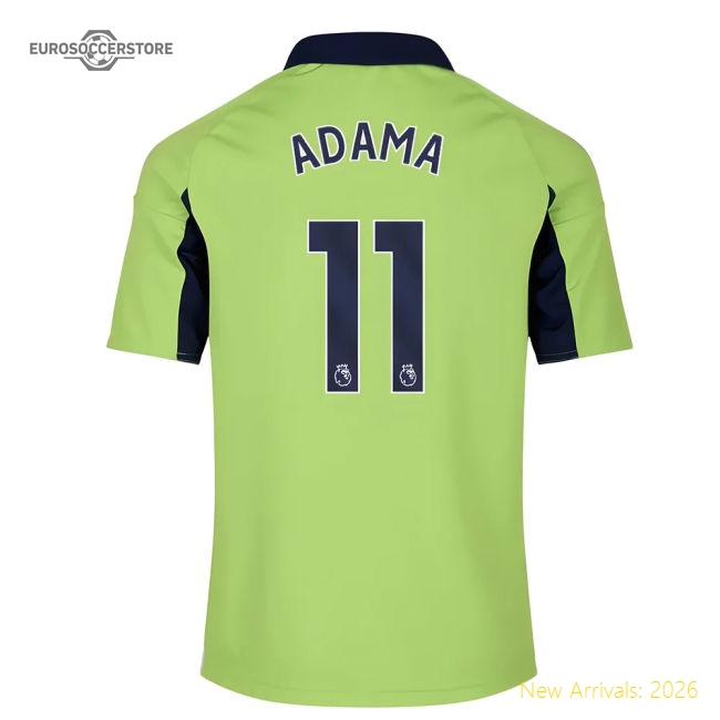 Luxury Away Fulham Adama Jersey 2025-2026 Comfortable Flexible