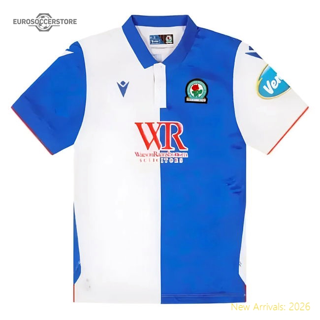 High-Quality Official 2024-2025 Blackburn Rovers Home Shirt - Kids