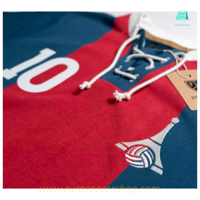 Paris Retro Football Shirt with Laces La Tour