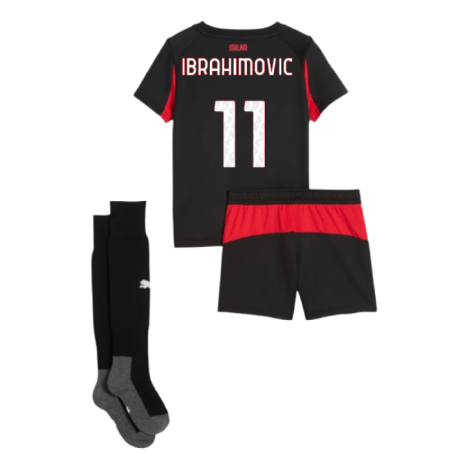 AC Milan 2025-2026 Home Soccer Jersey (Ibrahimovic 11) | Affordable