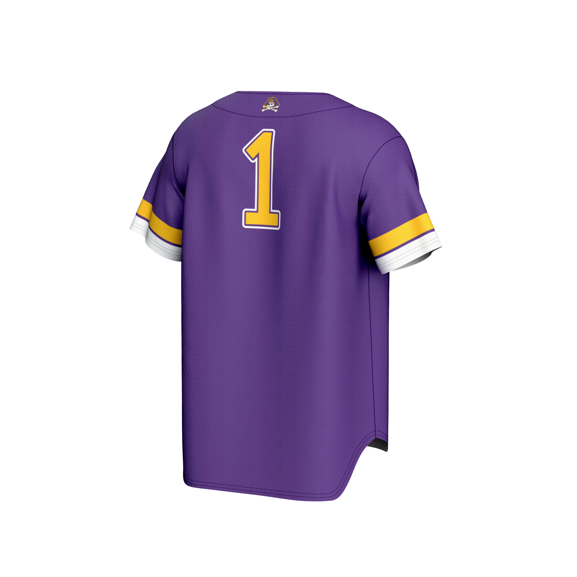 [NJP] ECU Pirates GameDay Greats Unisex Lightweight Collegiate Baseball Fashion Jersey - Purple