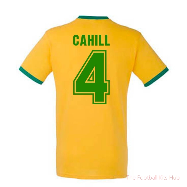 Tim Cahill Australia Ringer Tee (yellow)