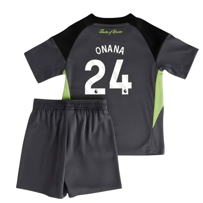 2025-2026 Man Utd Home Goalkeeper Mini Kit (Onana 24)