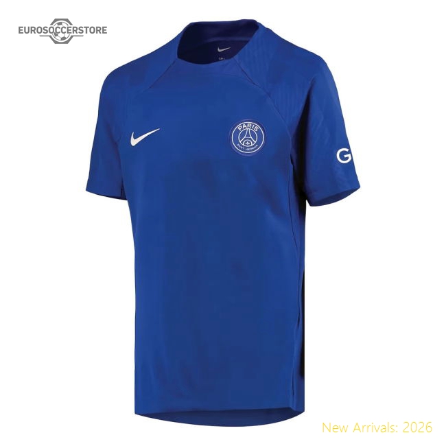 2022-2023 Psg Strike Training Session Shirt (Blue) - Kids