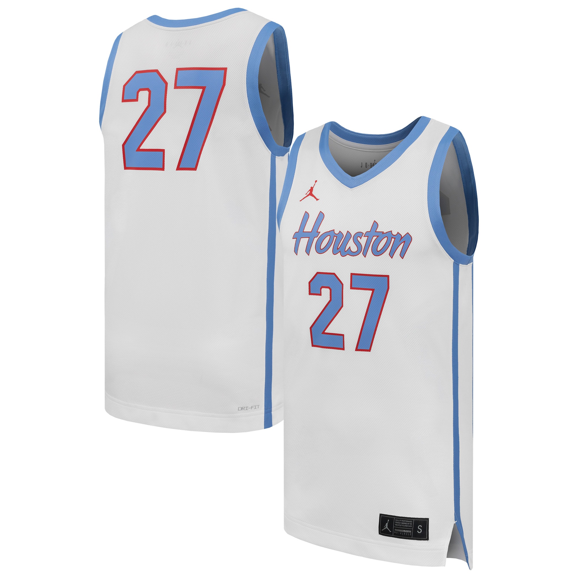 [NJP] Women's Houston Cougars Replica Basketball Jersey - White