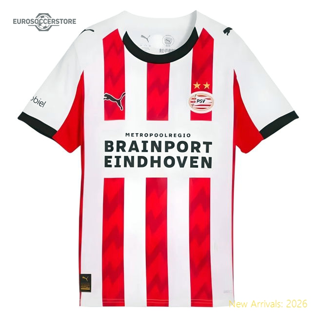 2025-2026 PSV Eindhoven Home Shirt (Kids)