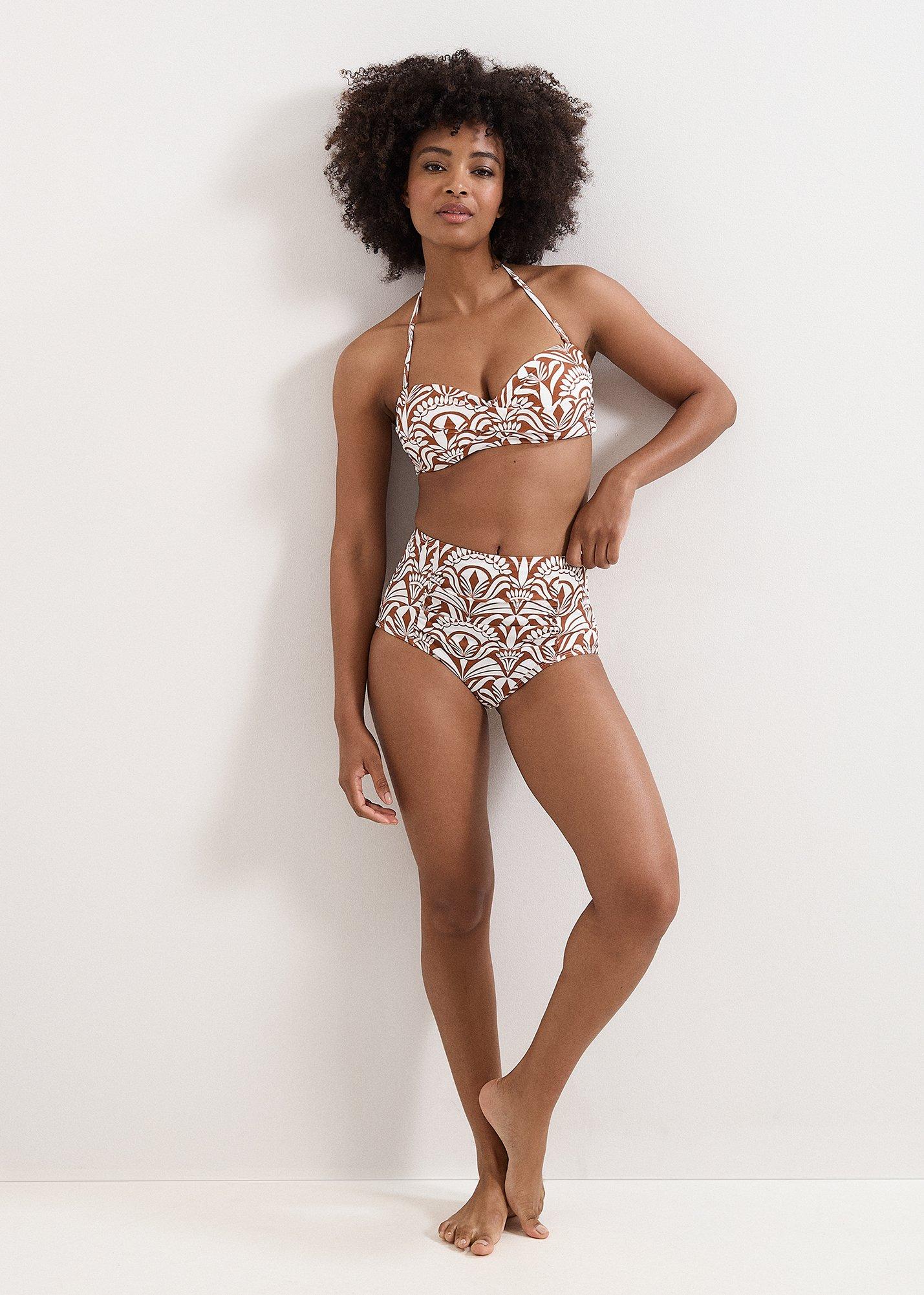 Tile Print Bikini Bottom
