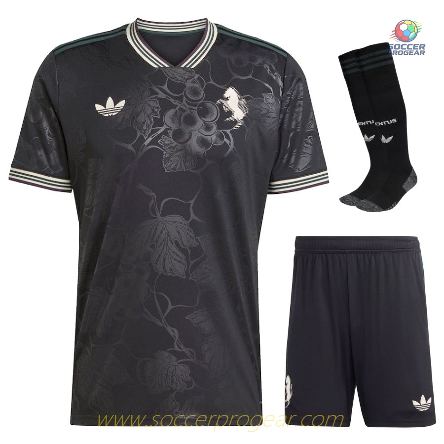Juventus Third Kids Edition Jersey Set Soccer Jersey 2025-2026 Season