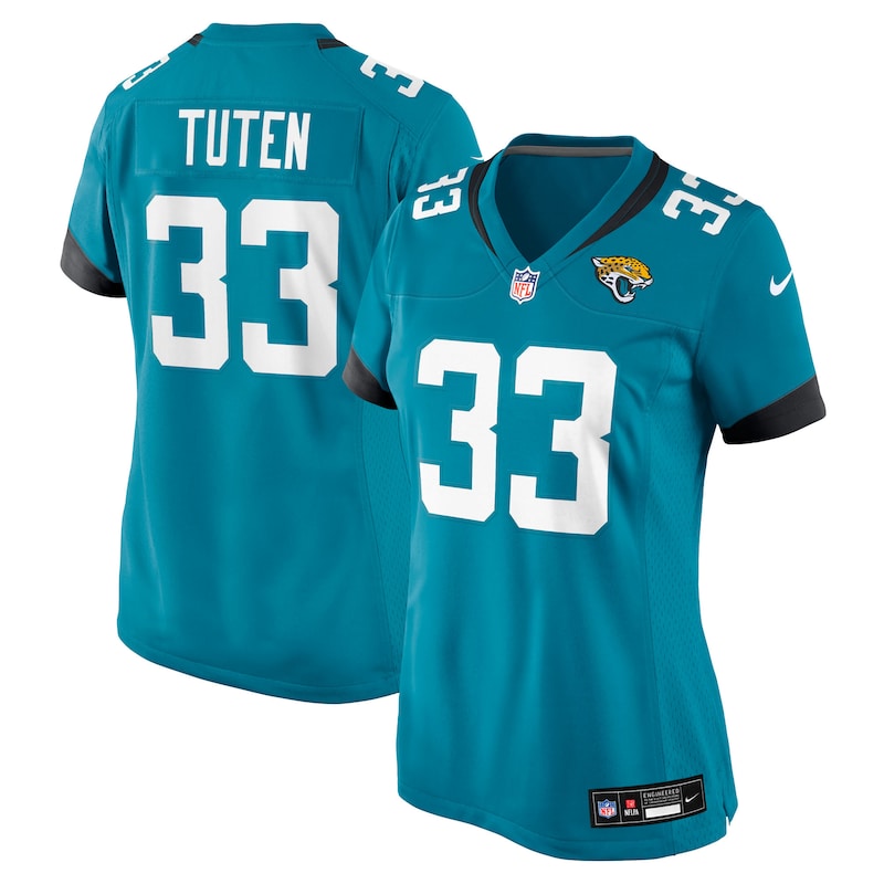 None Bhayshul Tuten JAX Jaguars Premium Replica Jersey Game Day Wear