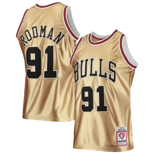 Durable Dennis Rodman CHI Basketball Jersey - Team Colors