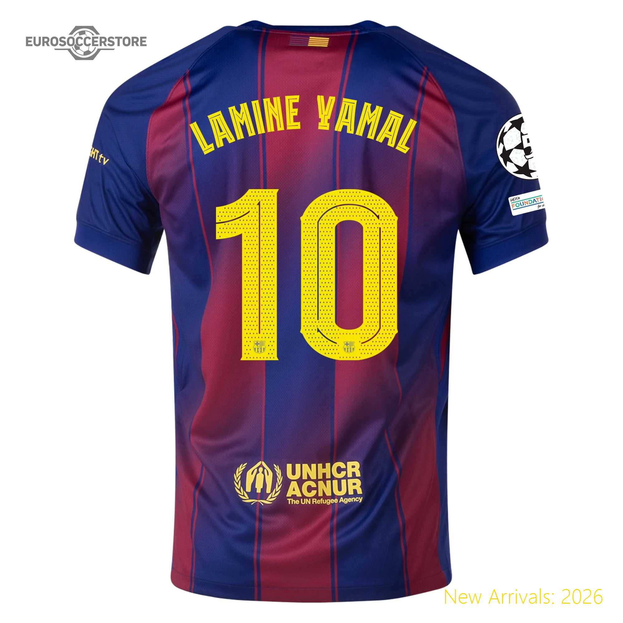 Men Bar Lamine Yamal Barcelona Home Elite Home Jersey 2023