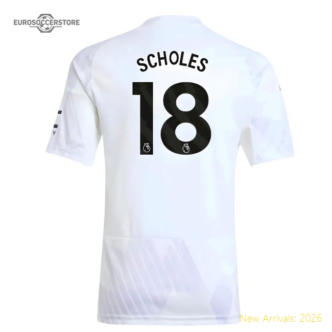 Exceptional 2025-2026 Man Utd Away Shirt (kids) (scholes 18)