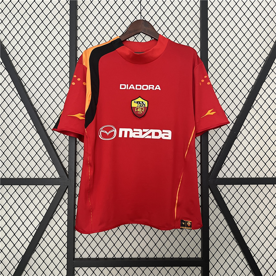 High Quality Performance Driven AS Roma Retro Home Shirt 0405