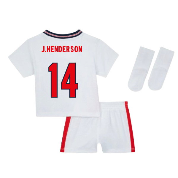 England 2026-2027 Home Kit Baby J Henderson #14 International Soccer