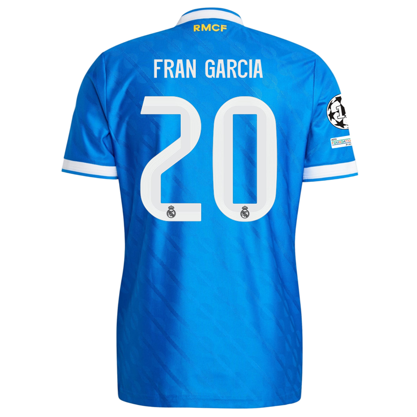 Real Madrid Garcia 2025-2026 UCL Third Jersey – Authentic Shirt