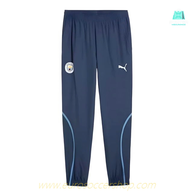 2024-2025 Man City Prematch Woven Pants (Blue)