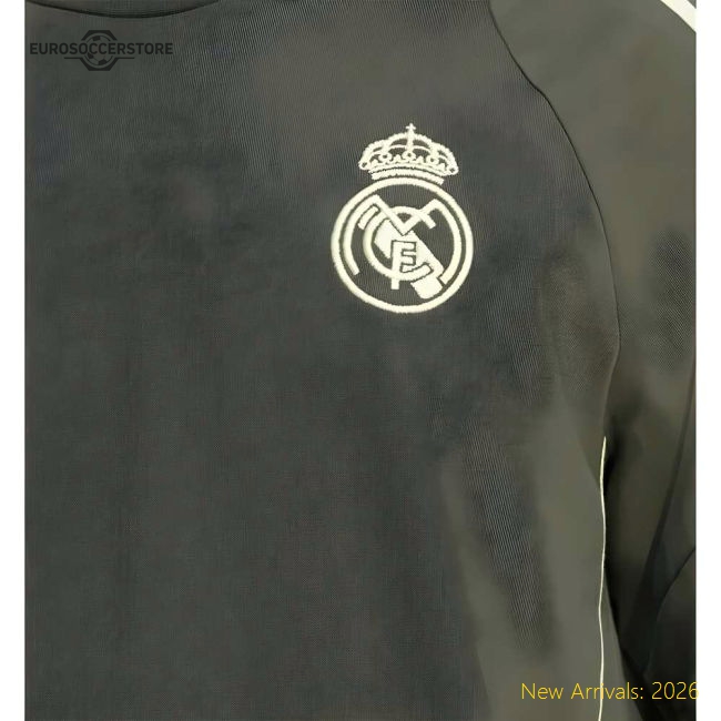 Genuine 2025-2026 Real Madrid Training Tee (Utility Grey)