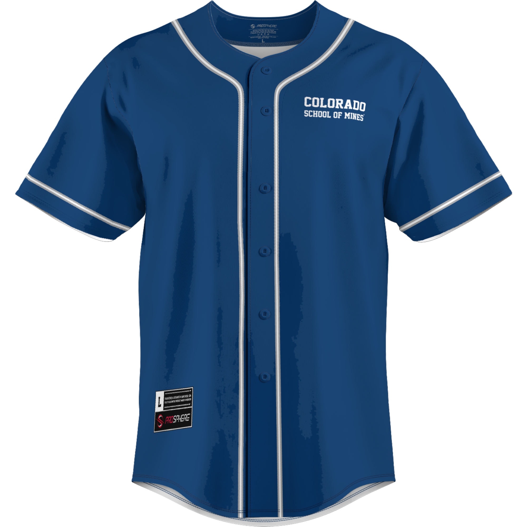 [DDG] Colorado School of Mines Orediggers GameDay Greats Lightweight Baseball Jersey - Blue