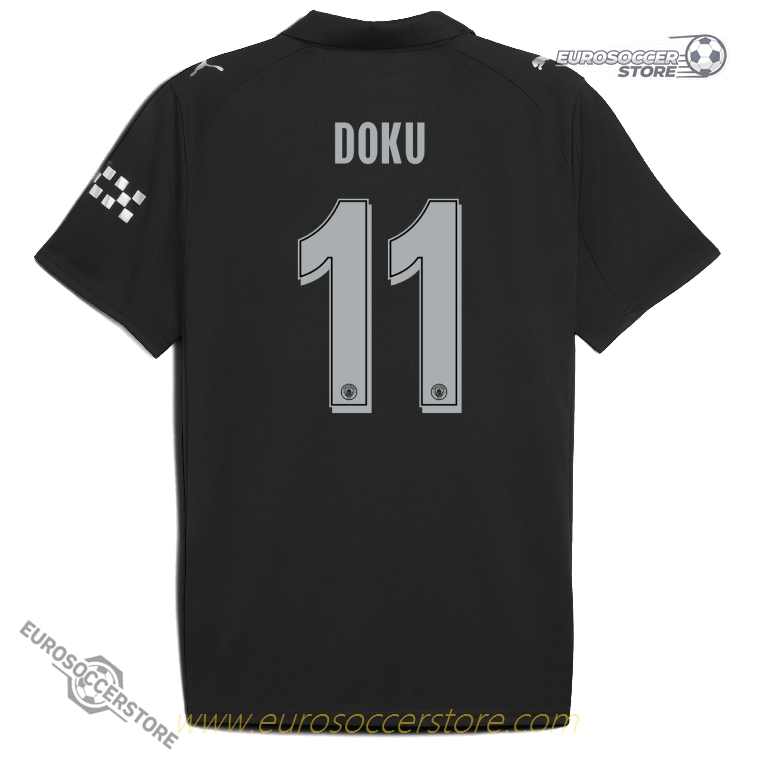 DOKU 11 Manchester City 25-26 UEFA Champions League Away Jersey
