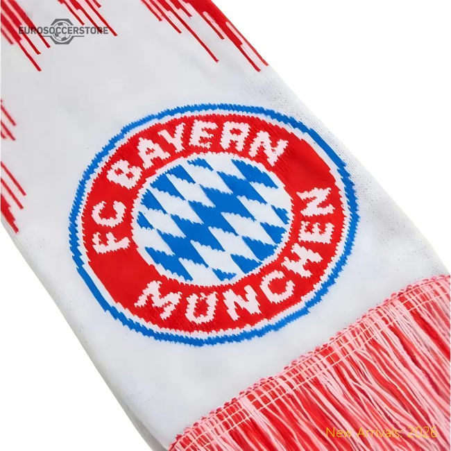 Authentic Match-Day 2025-2026 Bayern Munich Scarf (Red)