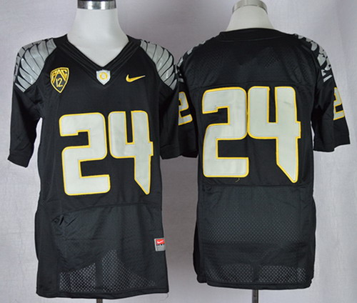 Men's None Black 2013 match worn Thomas Tyner #24 official Jersey