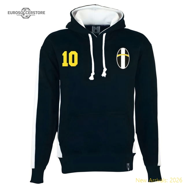 Exceptional Juve Number 10 Retro Hoodie - Fan Collection