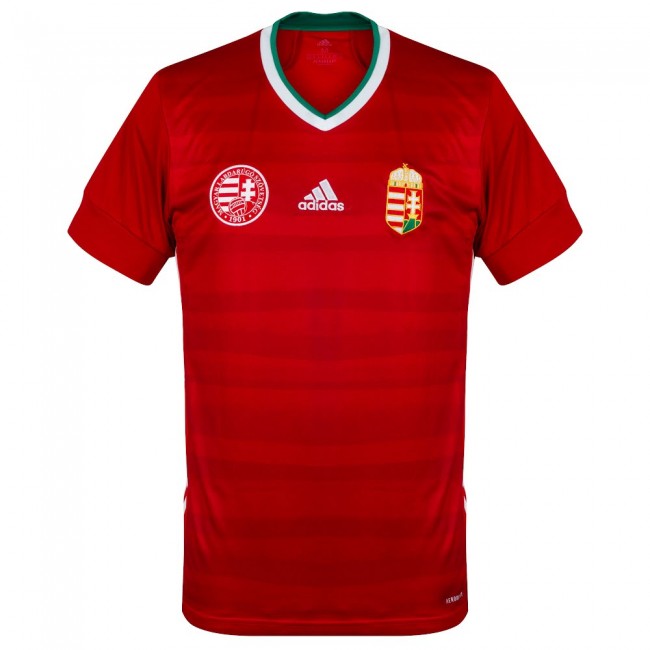 Moisture Wicking Hungary Euro 2020 Home Red Soccer Jersey Football