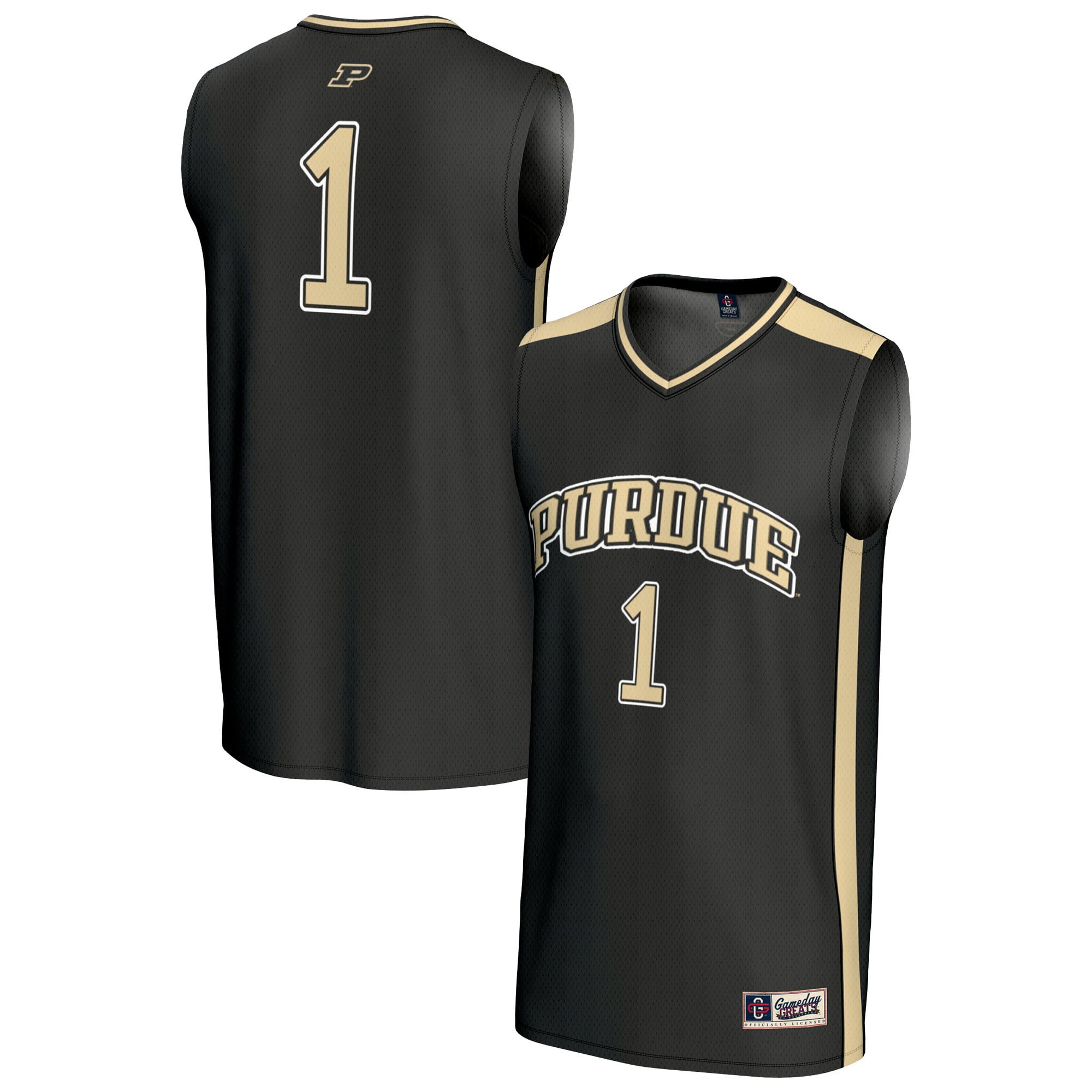 #1 Purdue Boilermakers GameDay Greats Unisex Lightweight Collegiate Basketball Fashion Jersey - Black