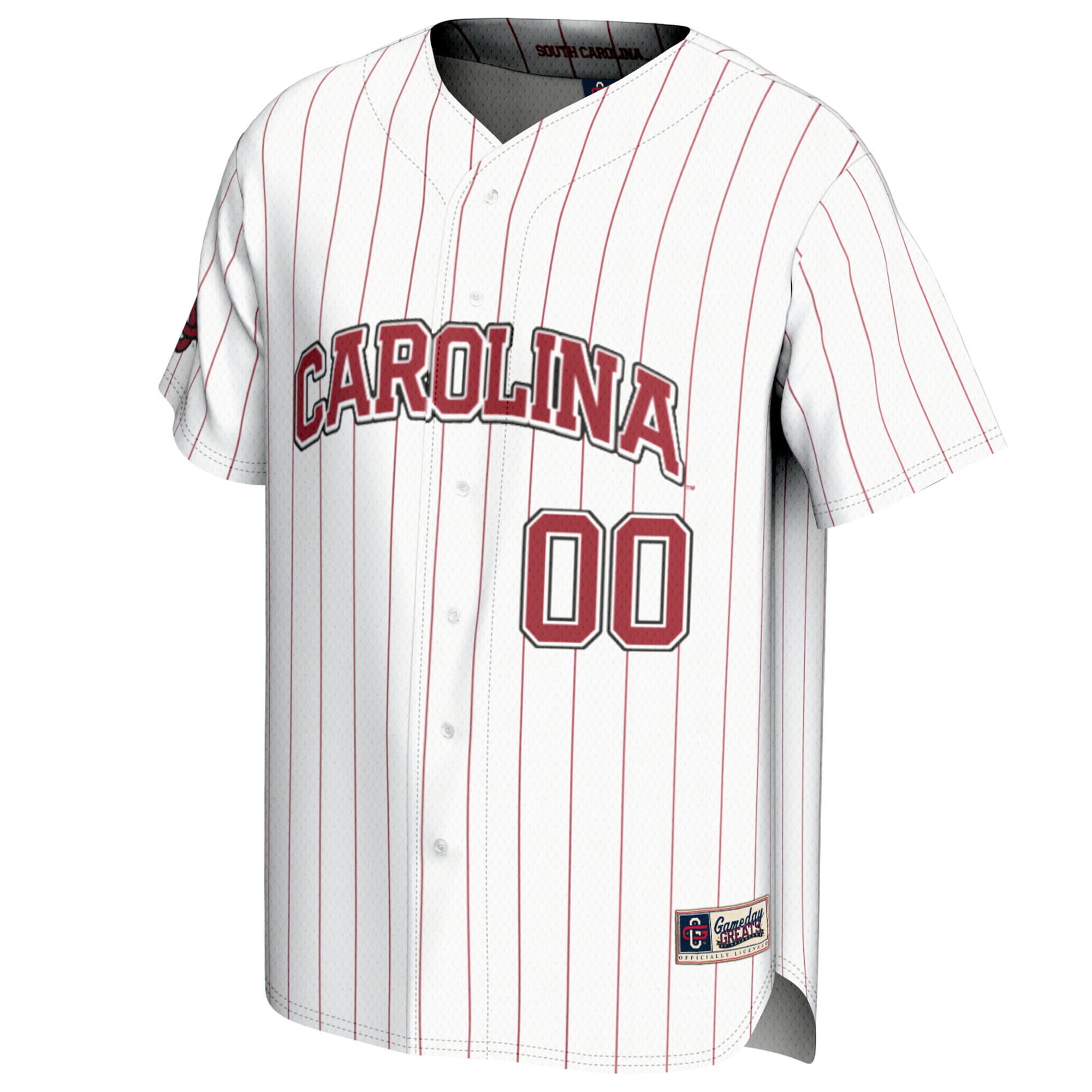 [DDG] South Carolina Gamecocks GameDay Greats Youth NIL Pick-A-Player Baseball Lightweight Jersey - White