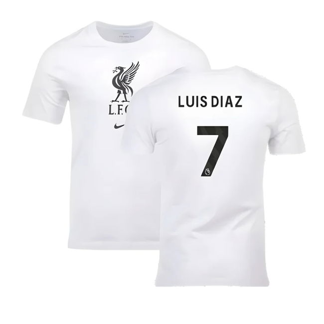 Liverpool 2023-20 Home Football Kit Luis Diaz 7 L S