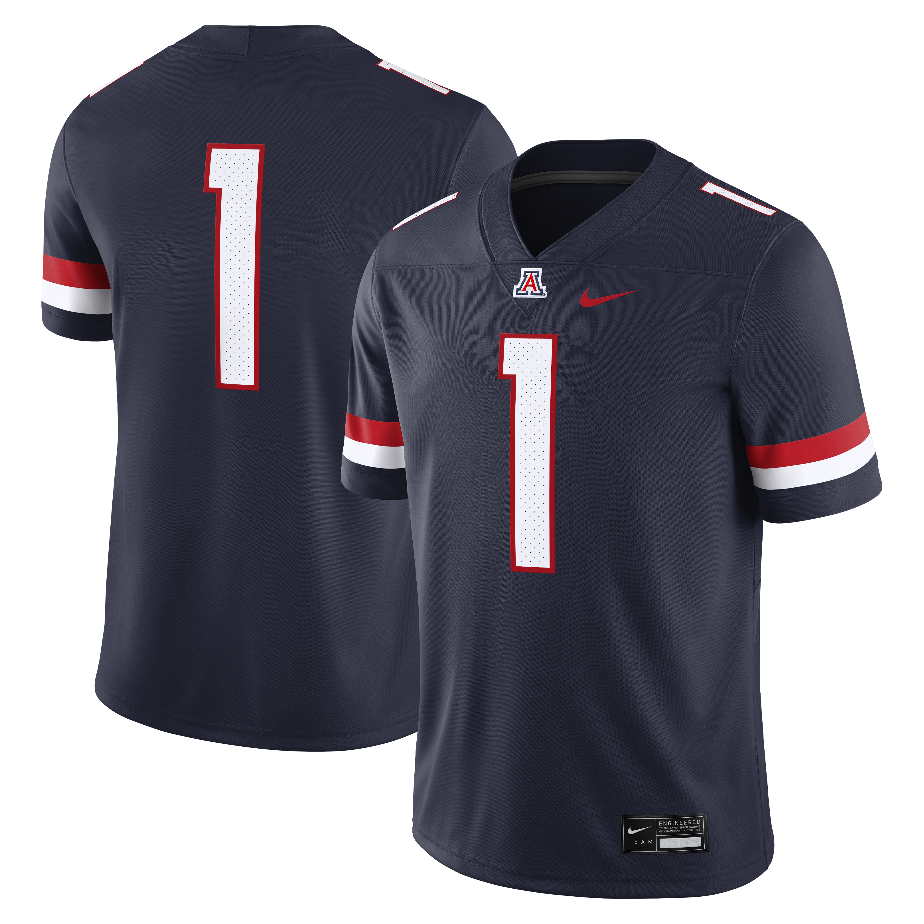 #1 Arizona Wildcats Home Game 26/27 Football Jersey - Navy