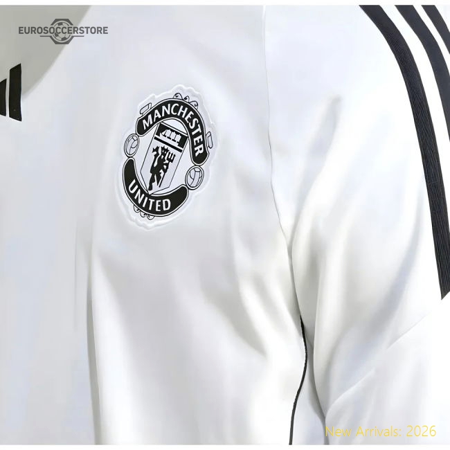 Official 2025-2026 Man Utd Training Tee (white) (ronaldo 7) - Premium