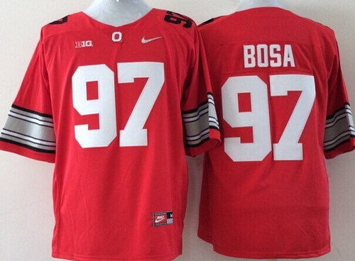 Men's OSU Buckeyes Red 2015 stitched Joey Bosa #97 comfortable Jersey