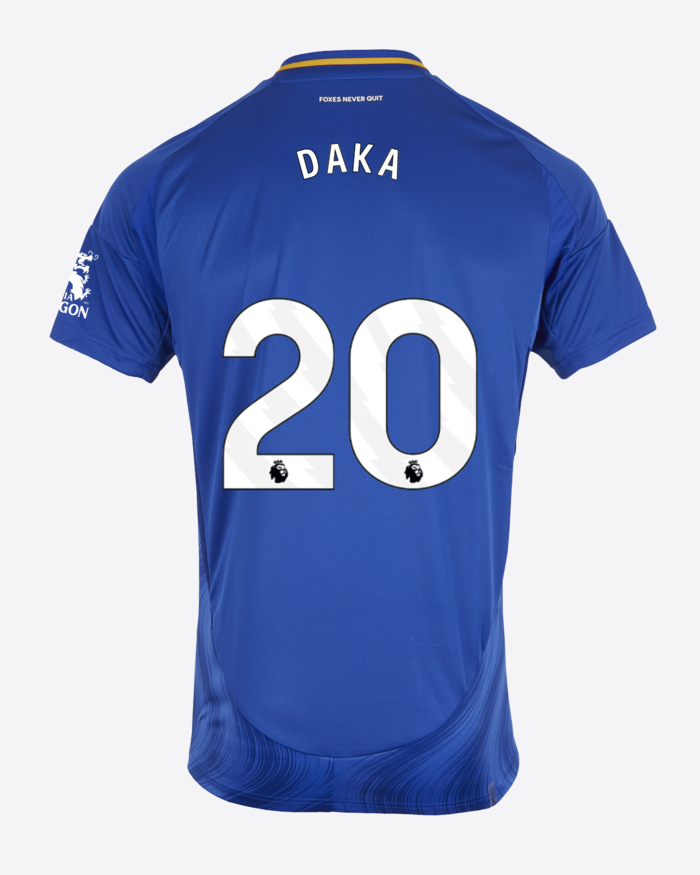Leicester City's 24-25 Season Home DAKA Number 20 Football Jersey