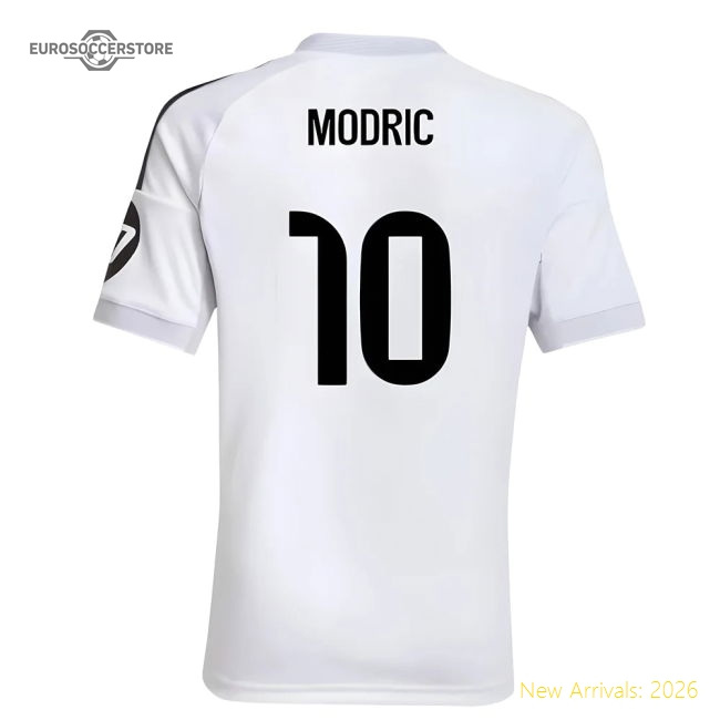 2025-2026 Real Madrid Home Shirt (Kids) (Modric 10)