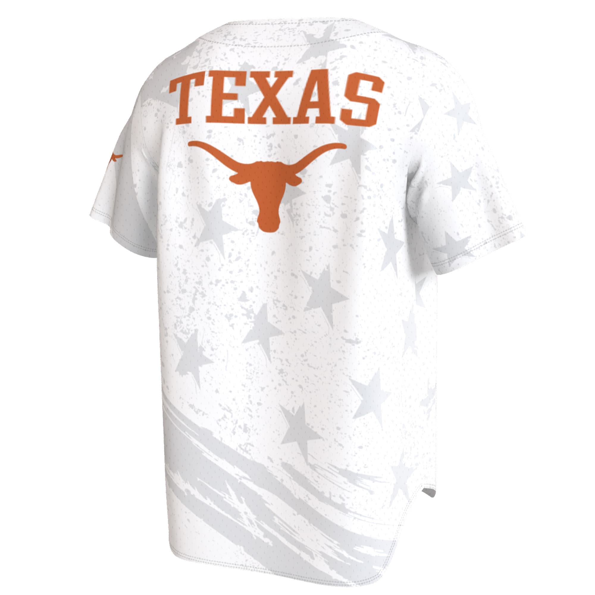 [NJP] Texas Longhorns GameDay Greats Youth Lightweight Collegiate Baseball Americana Fashion Jersey - White