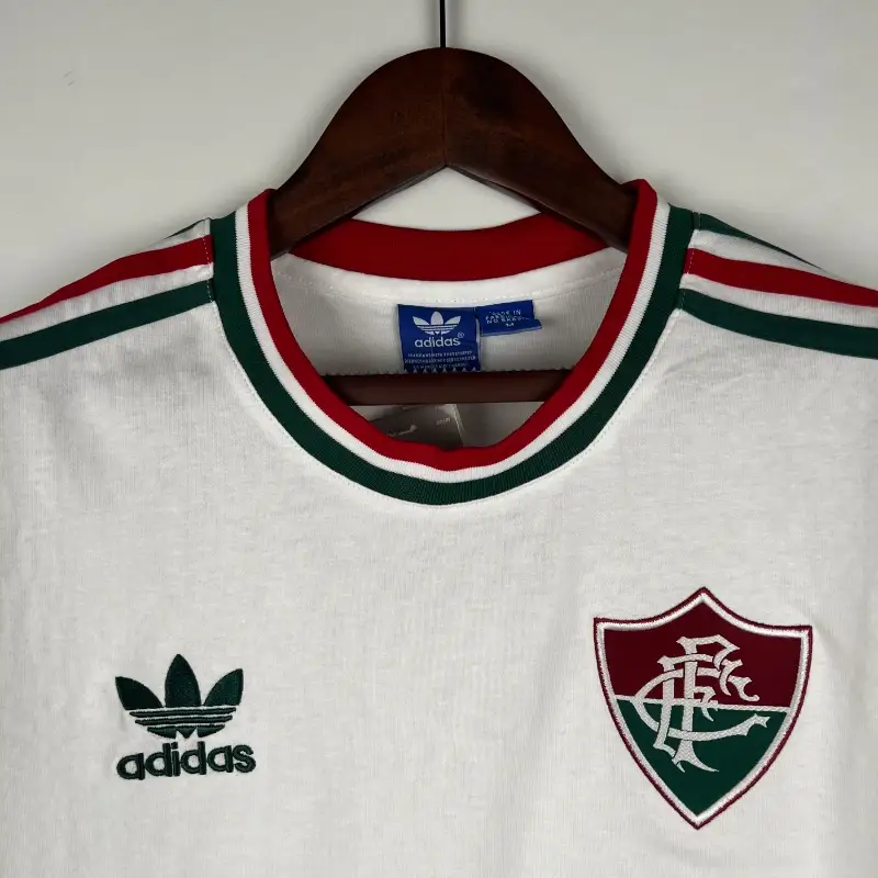 2014-2015 Fluminense White Soccer retro kit