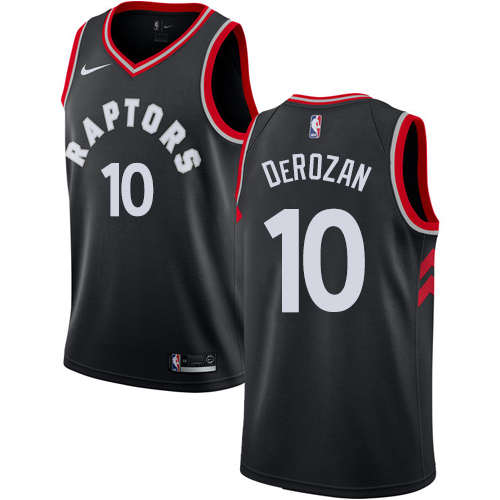 Black LAC Toronto Raptors #10 Nike Durable Jersey Game Day Wear