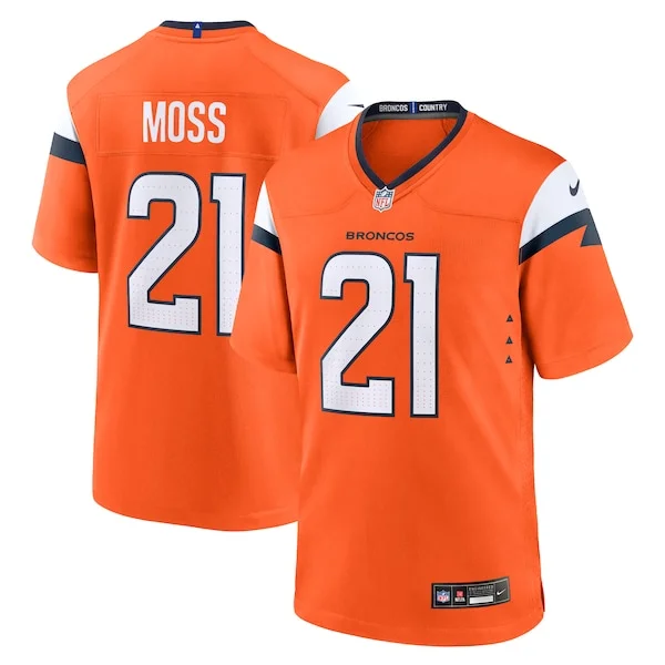 None Riley Moss Game Jersey - Orange | NFL Player Jersey | NFL Footbal