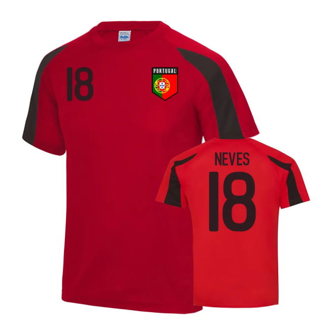 Portugal Sports Training Jersey (Neves 18) Performance Official
