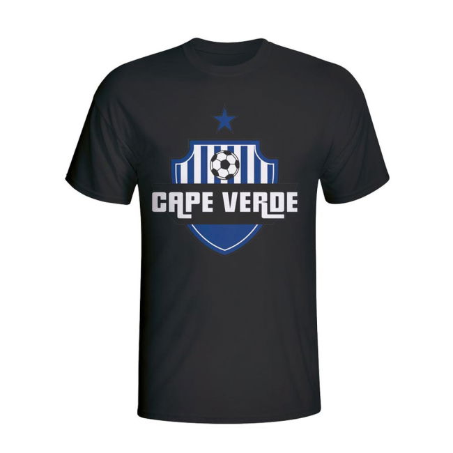 Top-Tier Championship Cape Verde Country Logo T-Shirt (Black)