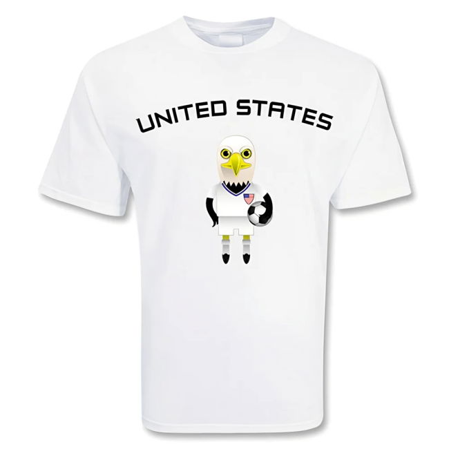 Tournament-Edition Usa Mascot Soccer T-Shirt Pro-Grade Limited-Edition