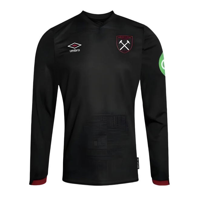 West Ham Long Sleeve official style Away Shirt 2024-2025 (Children