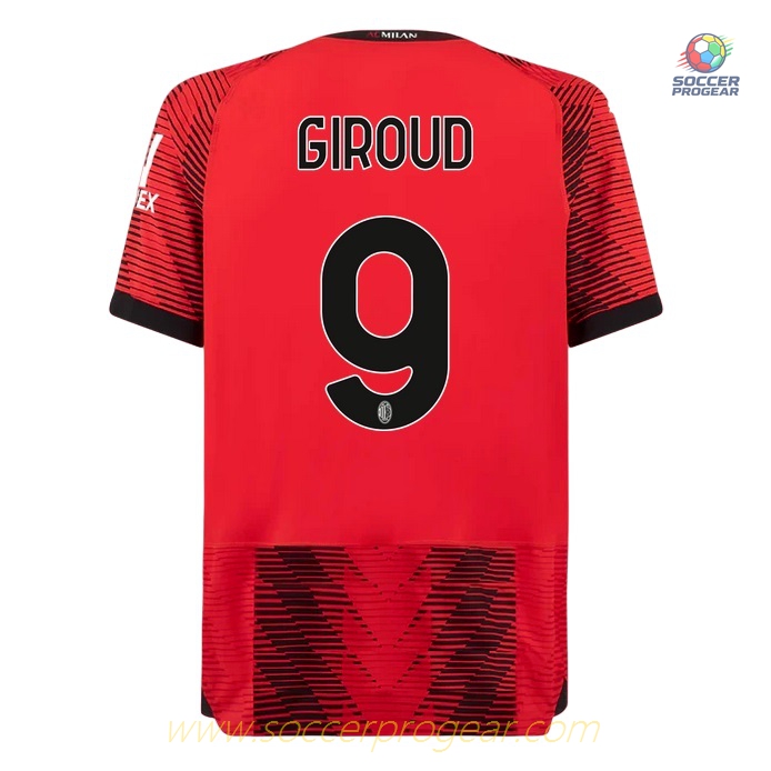 Milan AC Home Soccer Football Jersey 2023 2024 Giroud