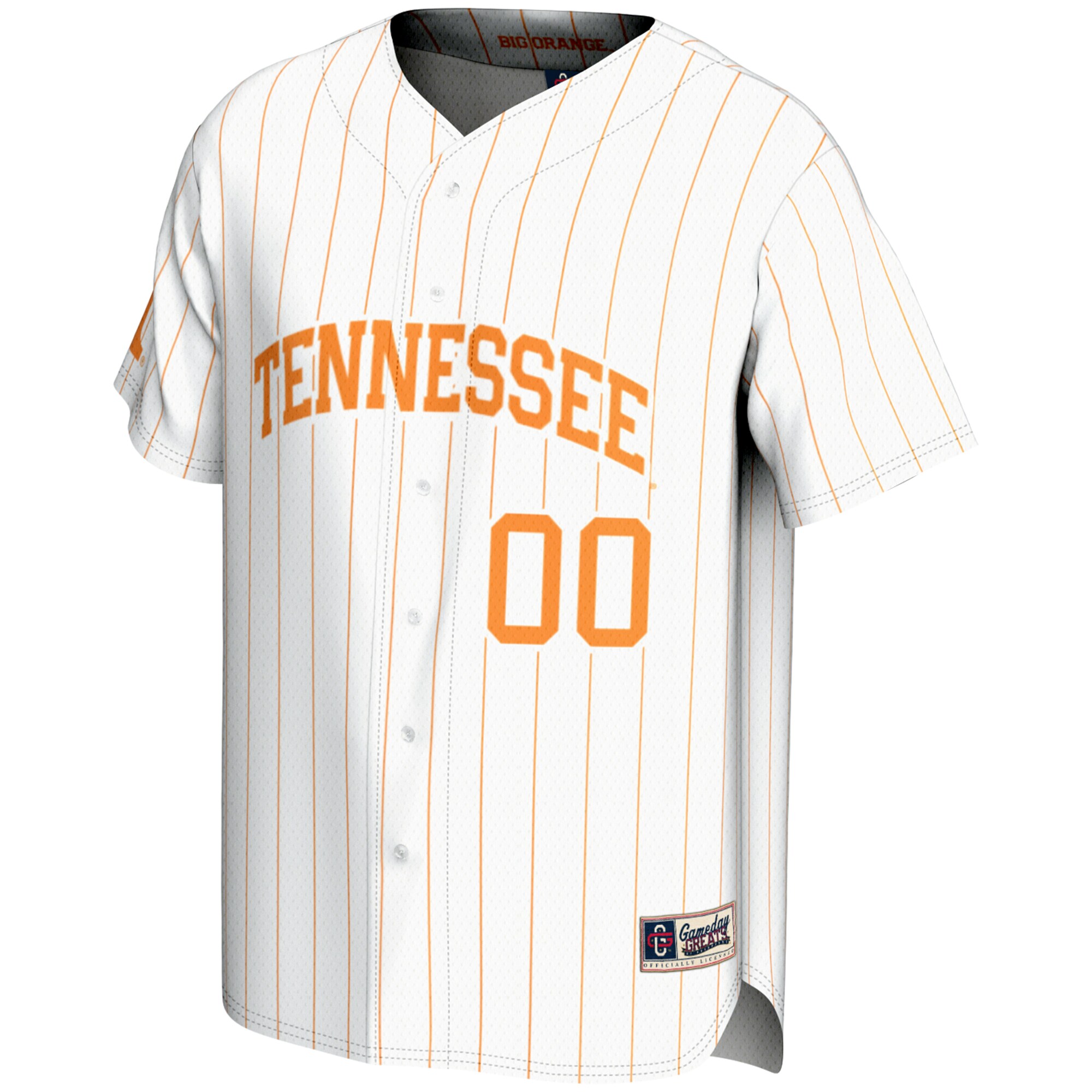 [NJP] Tennessee Volunteers GameDay Greats NIL Pick-A-Player Lightweight Baseball Jersey - White