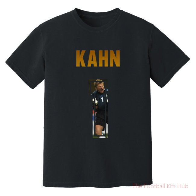 Oliver Kahn Germany Name And Number T-Shirt (Black)