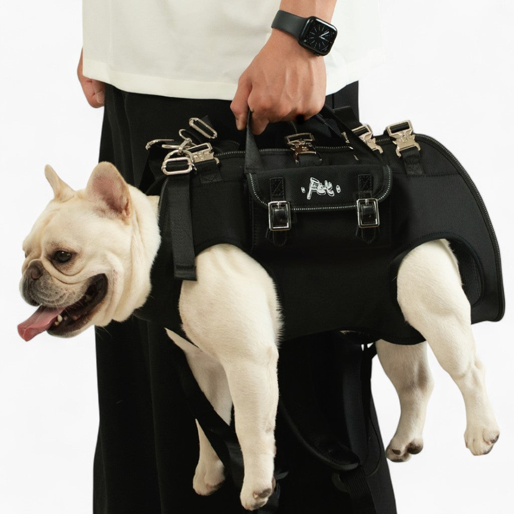 Fashion-Forward Carrypaw Frenchie Side Carry Backpack – Portable Ligh...