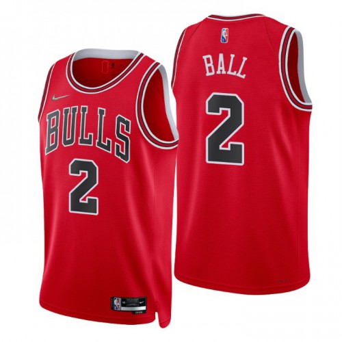 Red Nike Chicago Bulls #2 Jersey - Polyester Game Day Wear