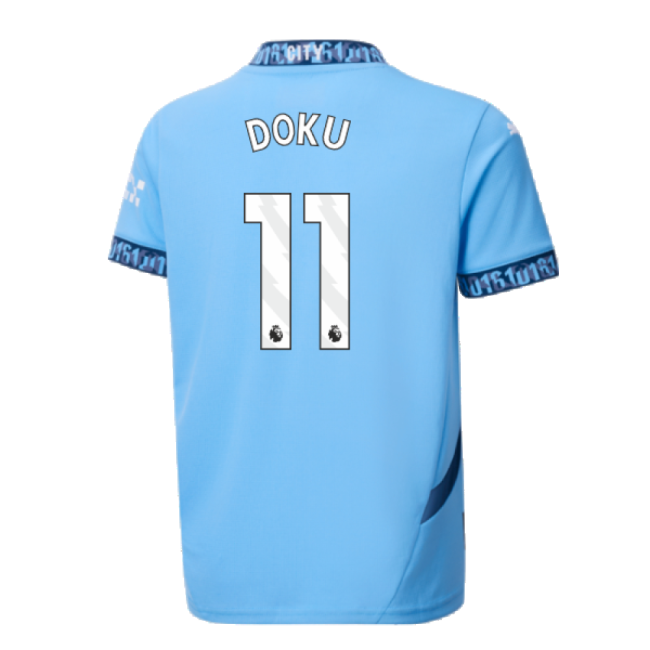 2024-2025 Man City Shirt (Kids) (Doku 11) (Kids) | Discounted